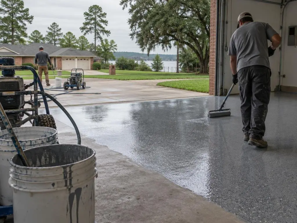 Polyaspartic Floor Coating in Shreveport, LA
